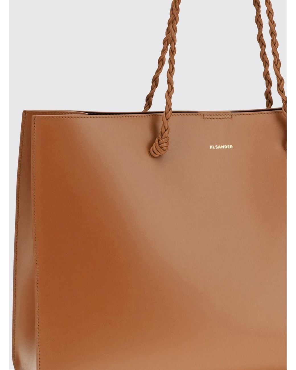 Jil Sander Brown Schultertasche Damen