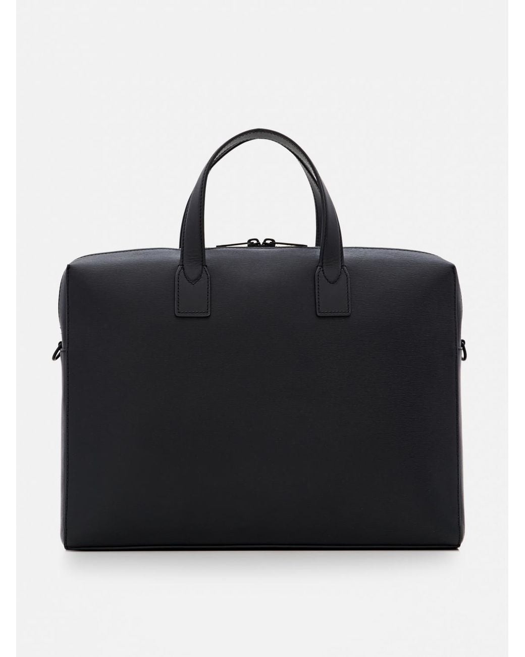 Paul Smith Black Leather Briefcase Professional Portfolio for men