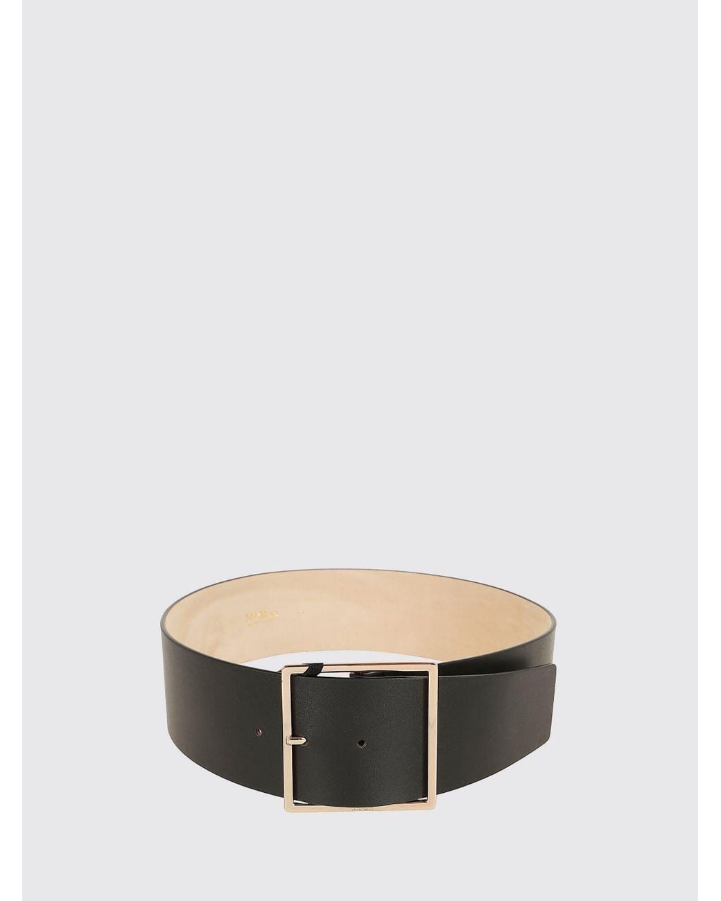 Max Mara Natural Ginnico Leather Belt