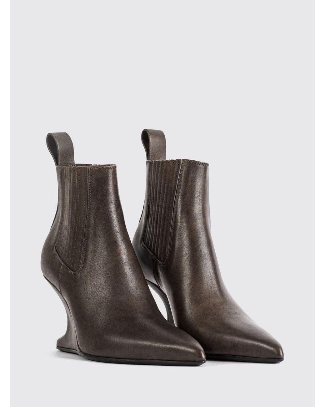 Rick Owens White Boots
