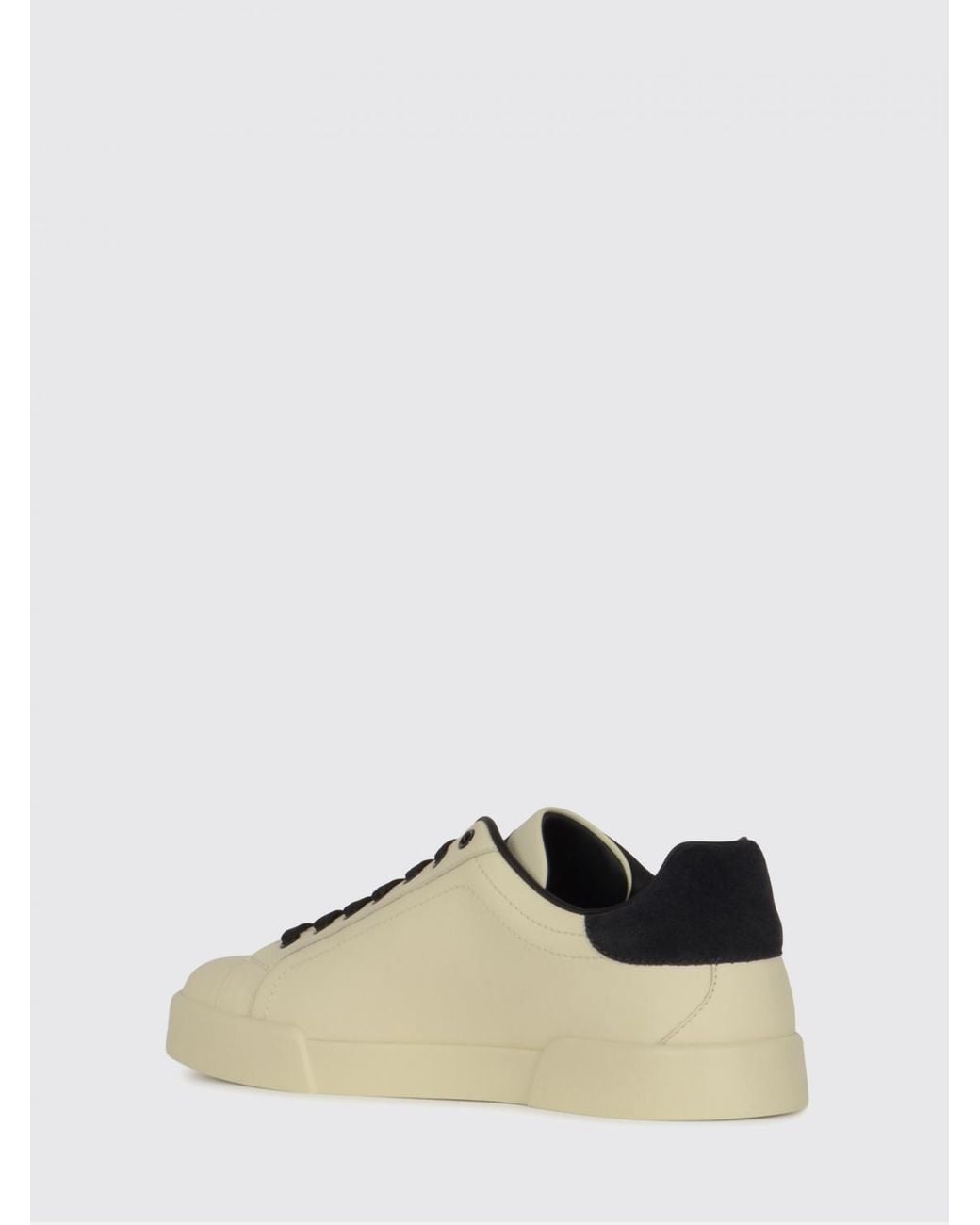 Dolce & Gabbana Natural Dolce &Amp Gabbana Portofino Light Strobel Leather Sneakers for men