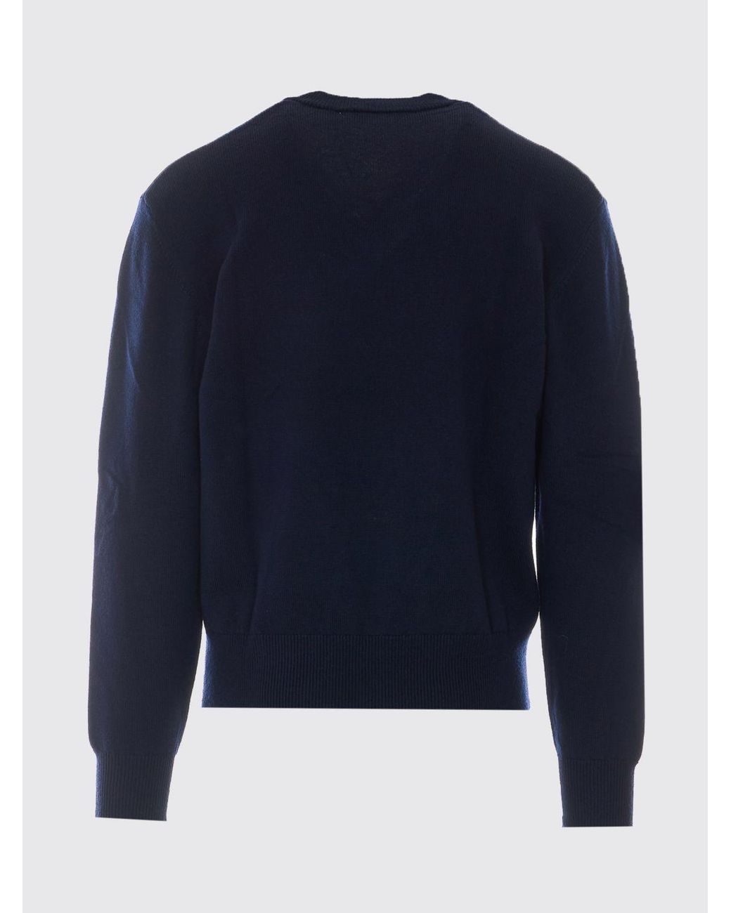sunflower Blue Long-Sleeve V-Neck Jumper for men