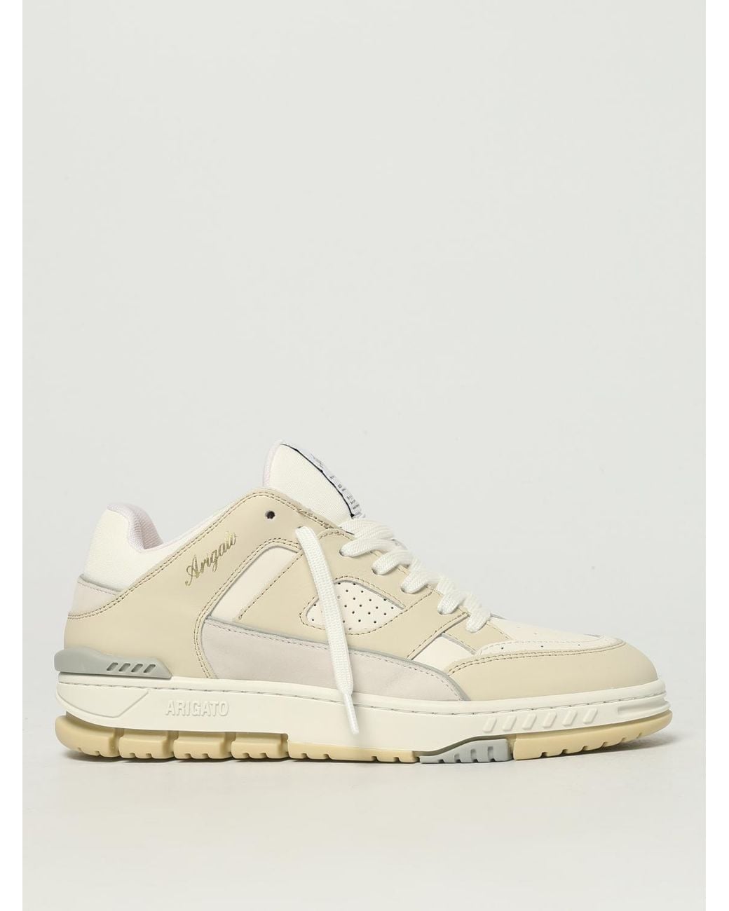Axel Arigato Natural Area Lo Leather And Mesh Sneakers for men