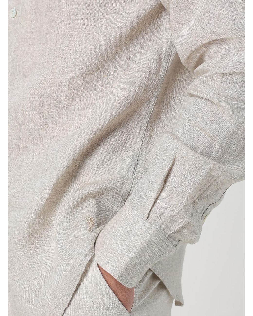 Kampos White Linen Shirt for men