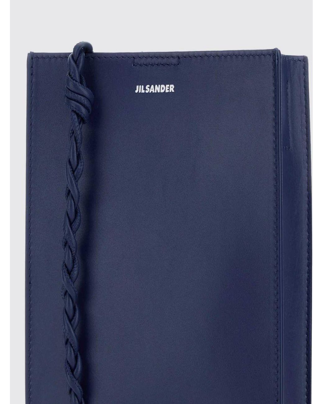 Jil Sander Blue Tangle Leather Bag