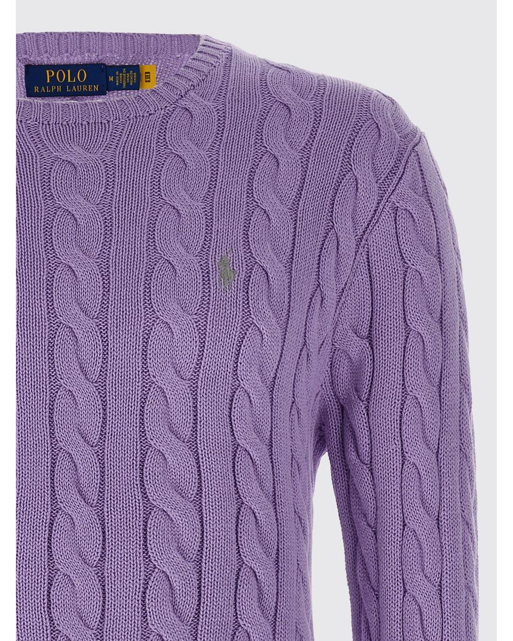 Polo Ralph Lauren Purple Cotton Tricot Crewneck Pullover for men