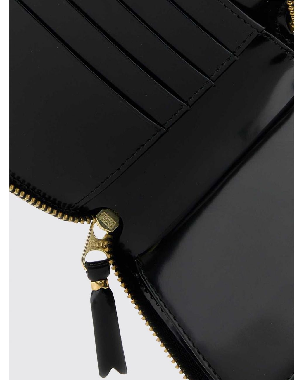 Comme des Garçons Black Comme Des Gar&Ccedil	Ons Continental Zip-Around Leather Wallet By for men