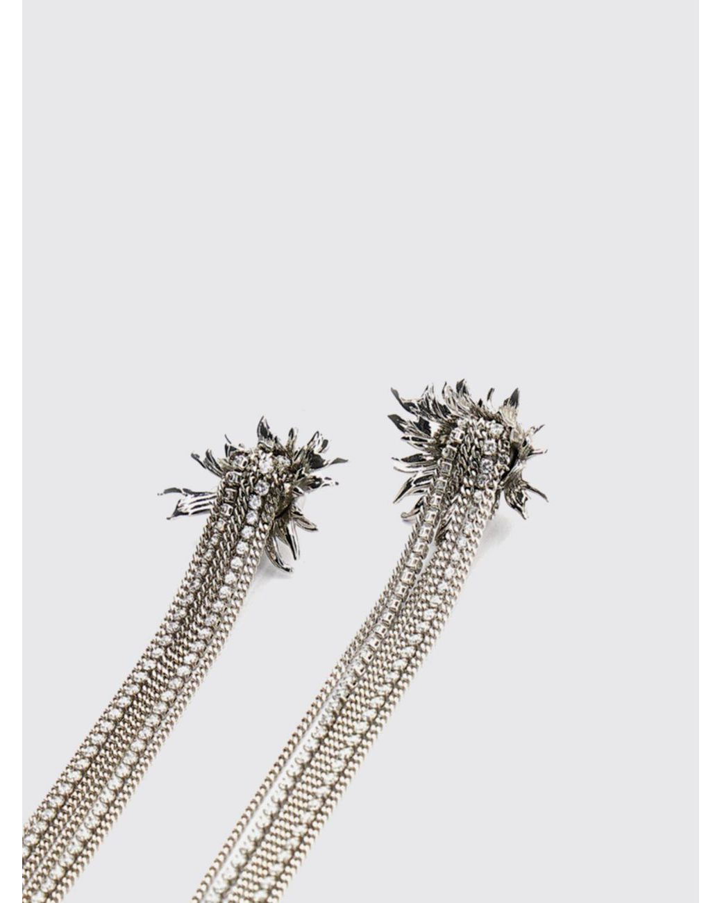 Orecchini Sunflower di McQueen in White