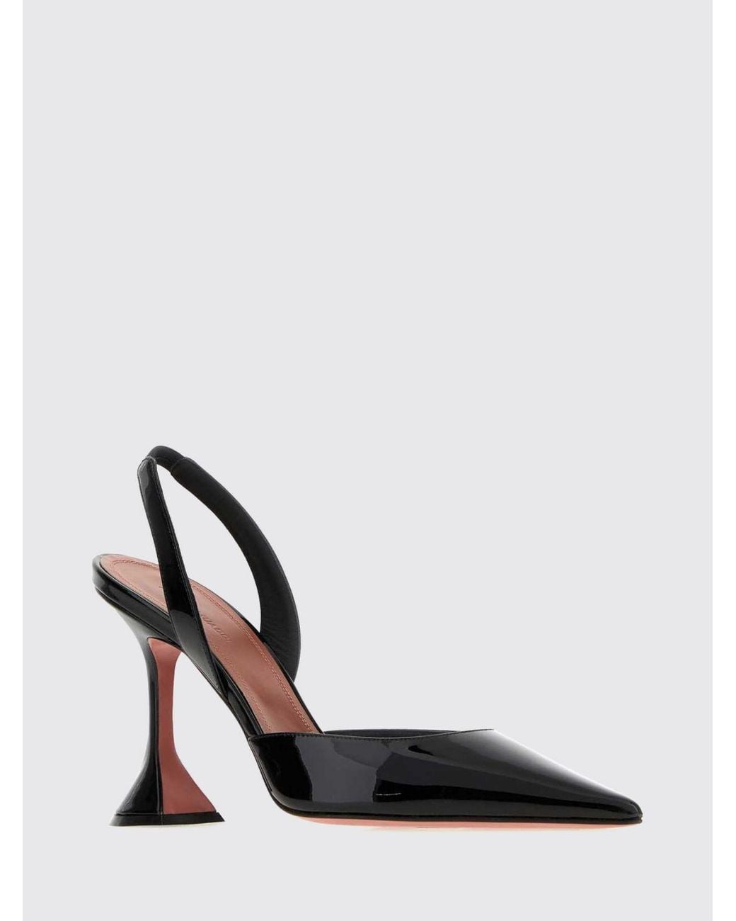 AMINA MUADDI White Holli Suede Slingback Pumps With A Spool Heel