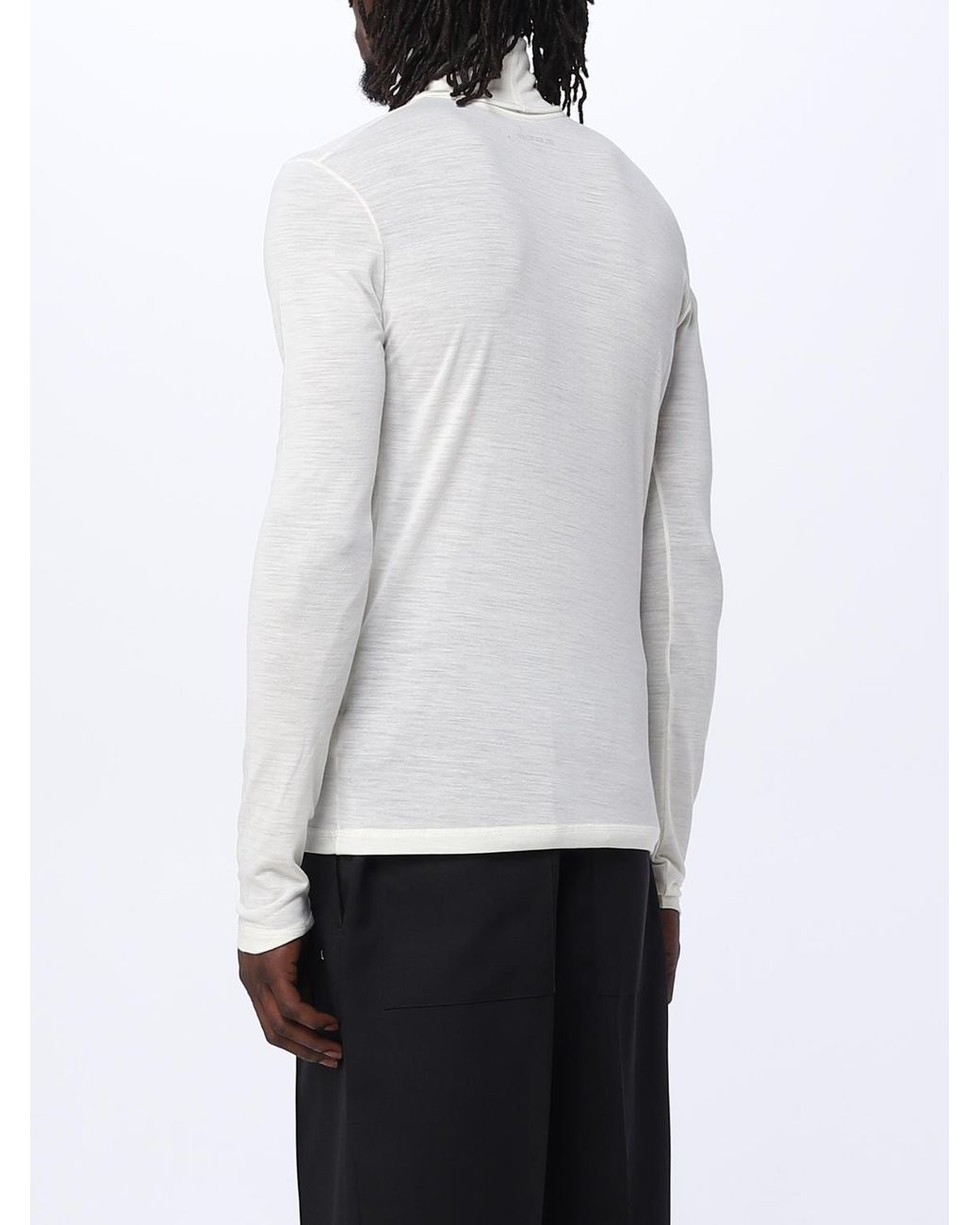 Jil Sander White Sweater for men