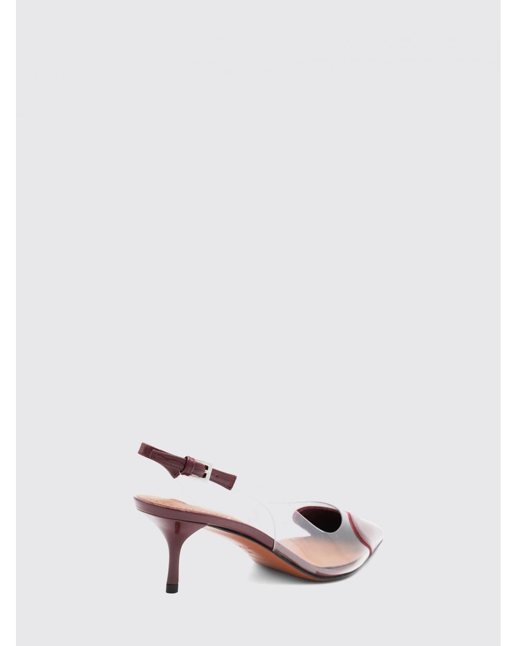 Alaïa Pink Le Cœur Pvc And Patent Leather Slingbacks