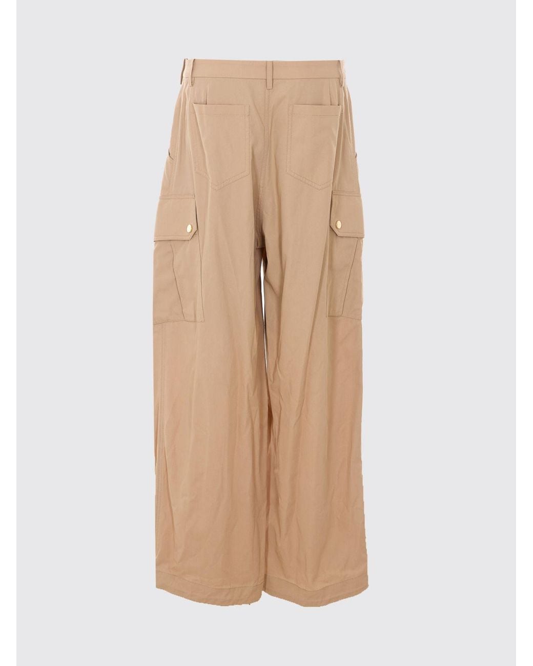 Pinko Natural Cotton Cargo Trousers