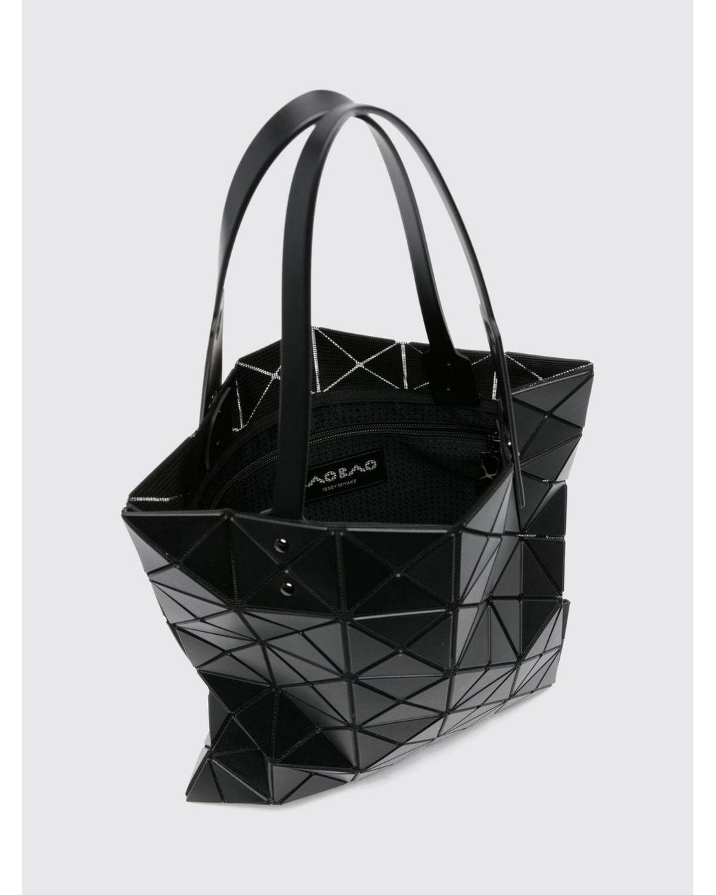 Issey Miyake Black Lucent Geometric-Panel Tote Bag