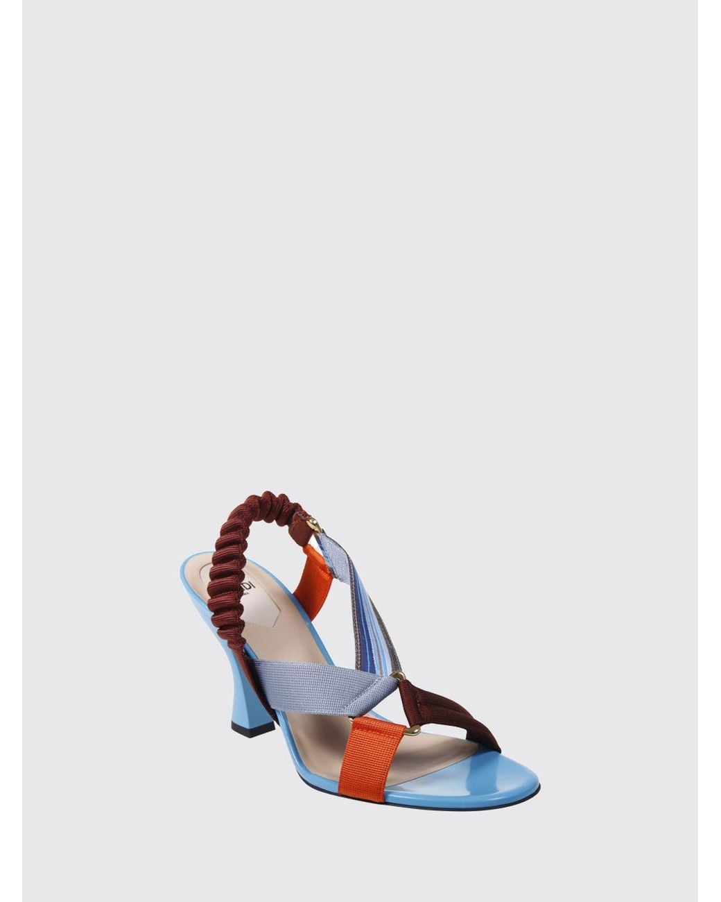 Fendi White Colibrì High-Heeled Slingbacks