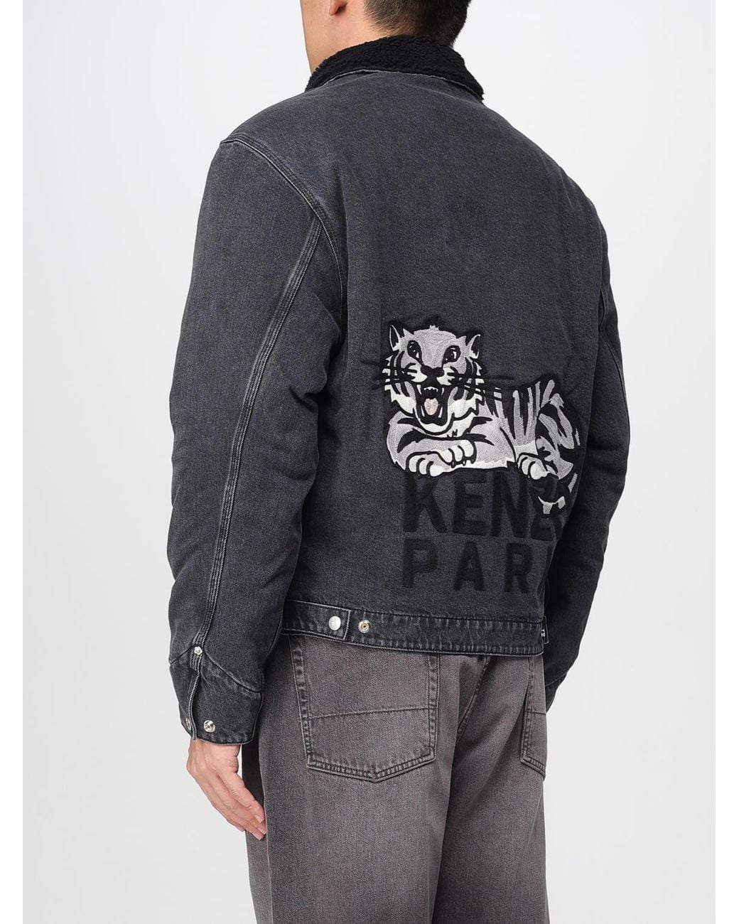 KENZO Gray Jacket for men