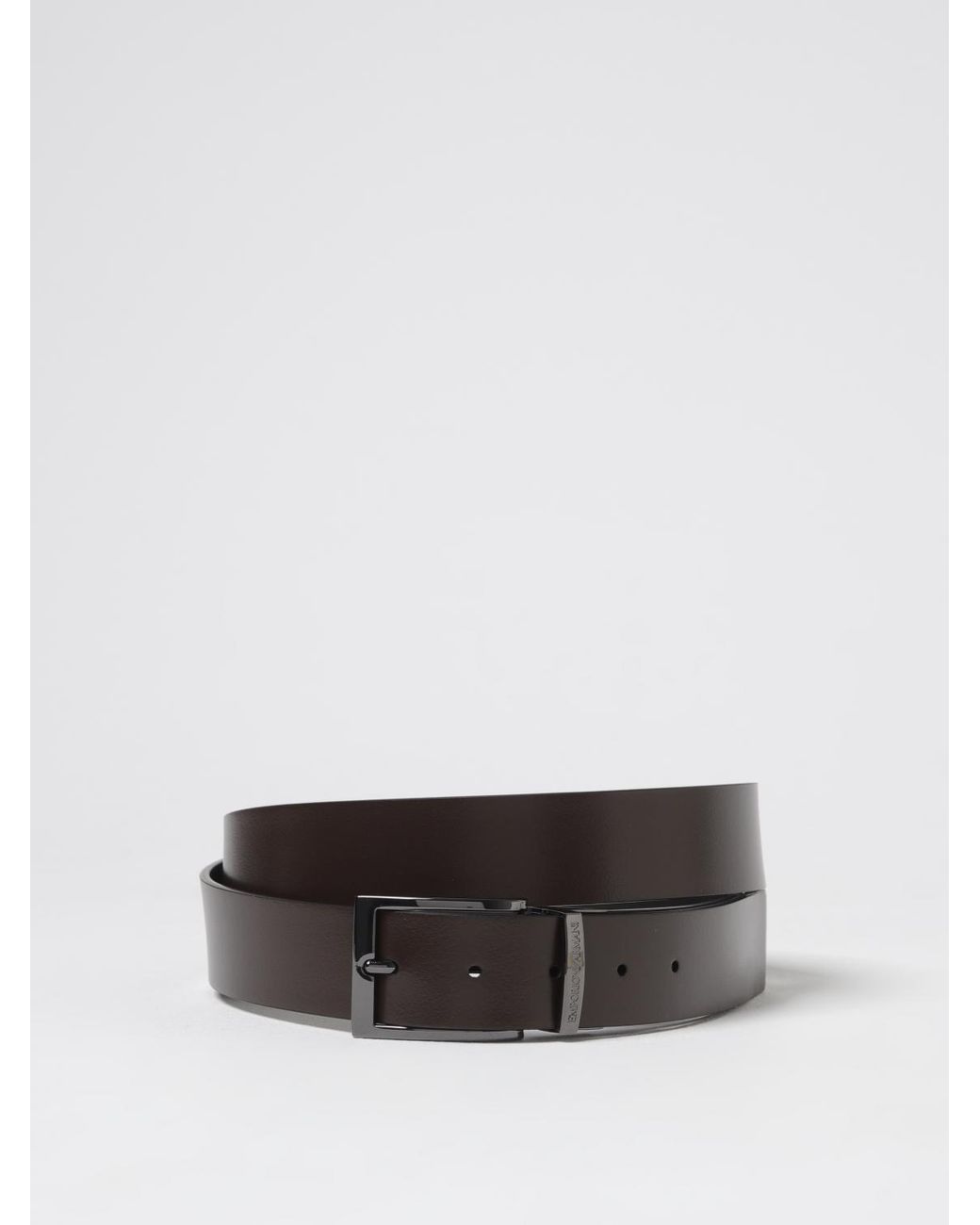 Emporio Armani Multicolor Leather Belt With Embossed Logo for men