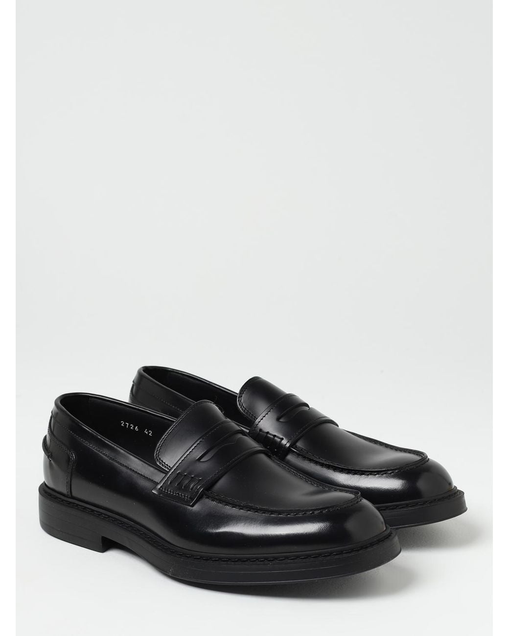 Doucal's Adler Loafer Aus Gebürstetem Leder in Black für Herren