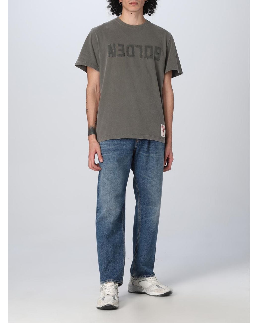T-Shirt Homme Golden Goose Deluxe Brand pour homme en coloris Gray