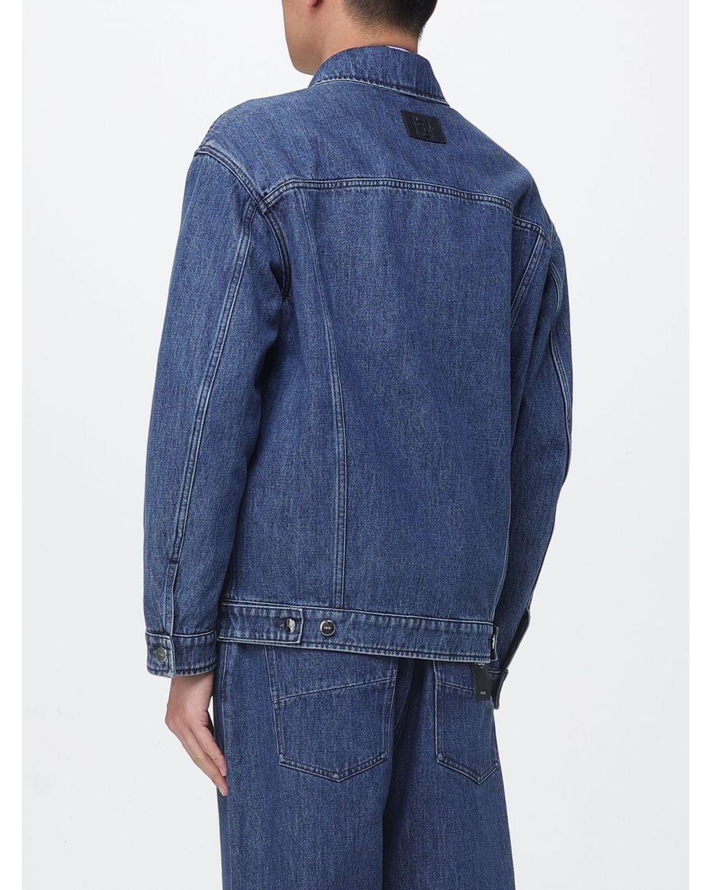 Fendi Blue Denim Jacket for men