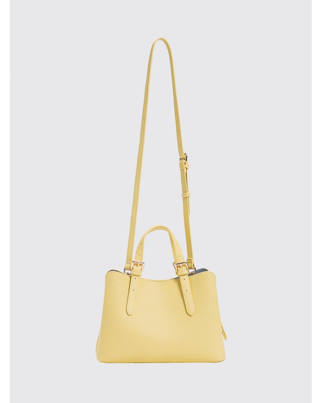 Twinset Yellow Grained Synthetic Leather Bag