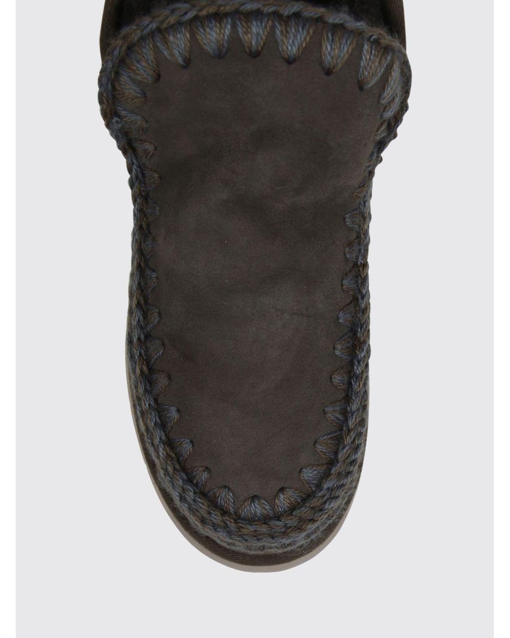 Mou Black Eskimo Bounce Suede Ankle Boots With Contrast Stitching