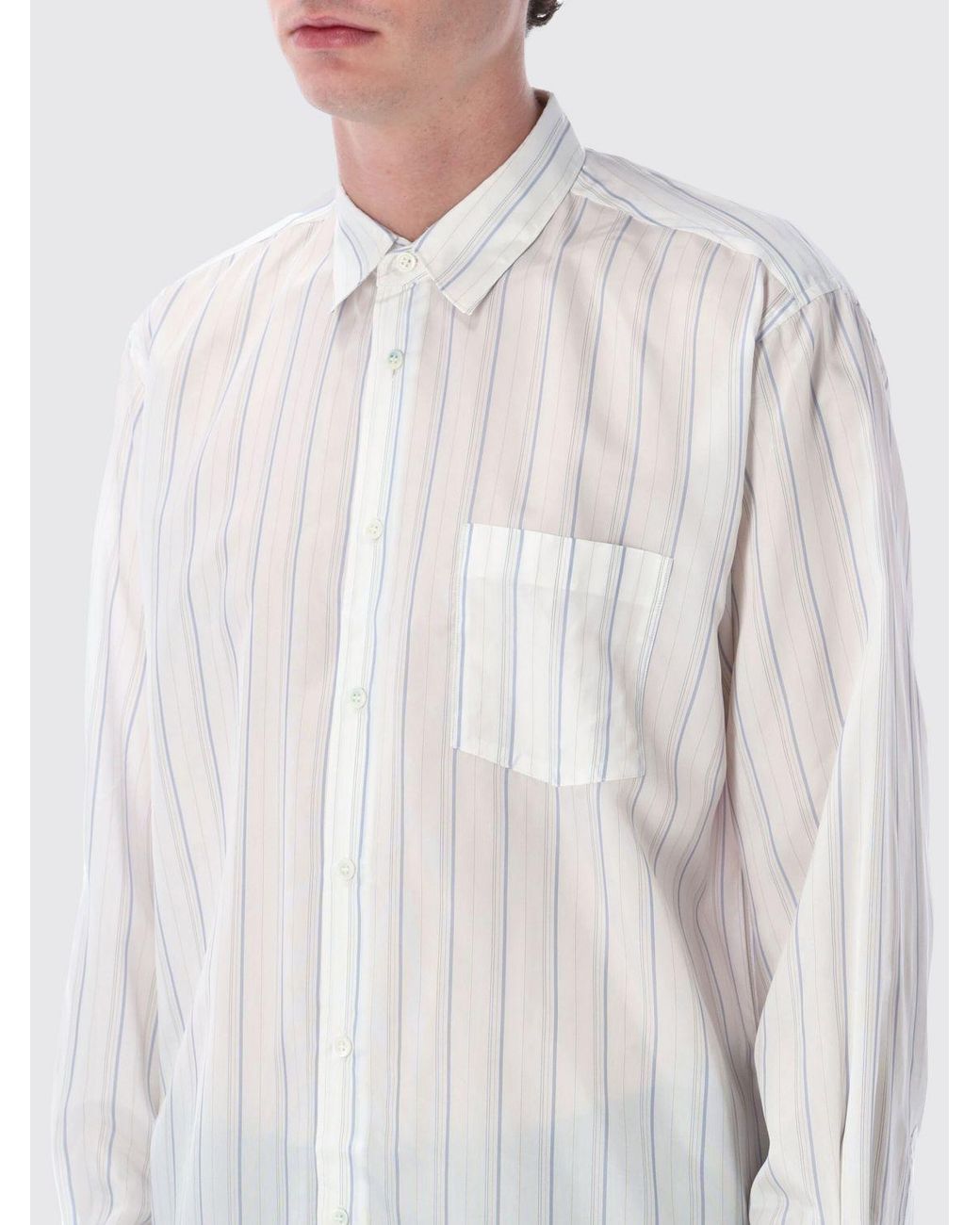 Comme des Garçons White Comme Des GarÇ Ons Cupro Shirt for men