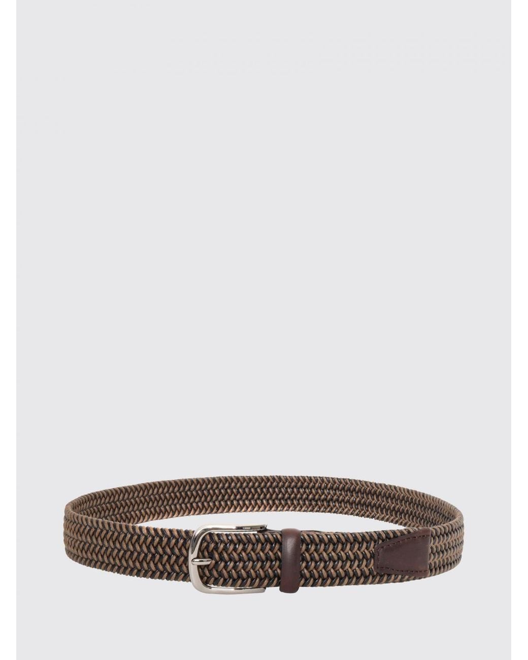 Orciani White Braided Cotton Blend Belt for men