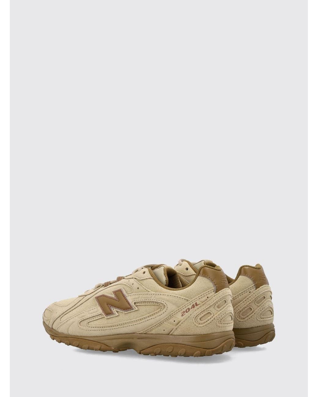 New Balance Natural 204L-Colored Suede Sneakers With Applied Logo for men