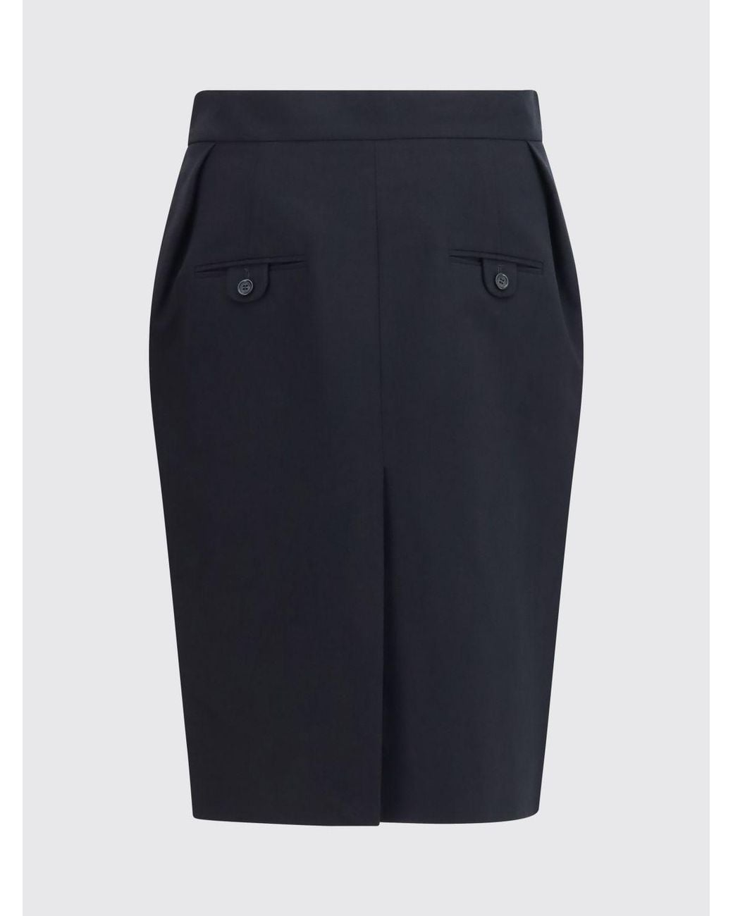 Magda Butrym Blue High-Waisted Cotton Slim-Fit Mini Pencil Skirt