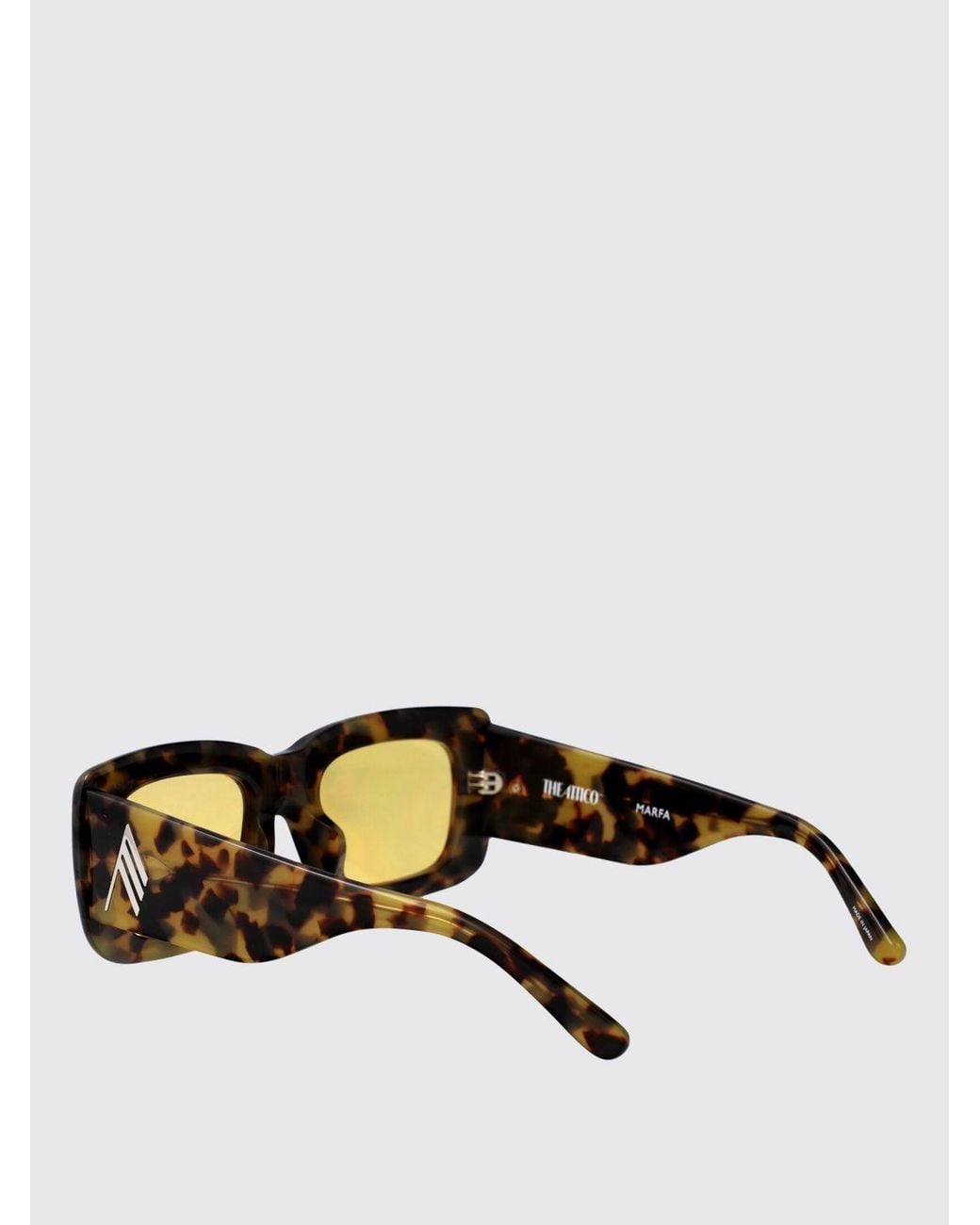 The Attico Brown Linda Farrow X Marfa Acetate Sunglasses