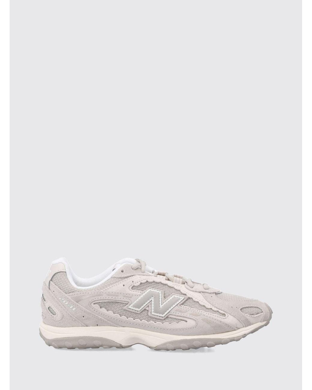 New Balance White 204L Leather, Mesh And Suede Trainers With Applied Logo for men