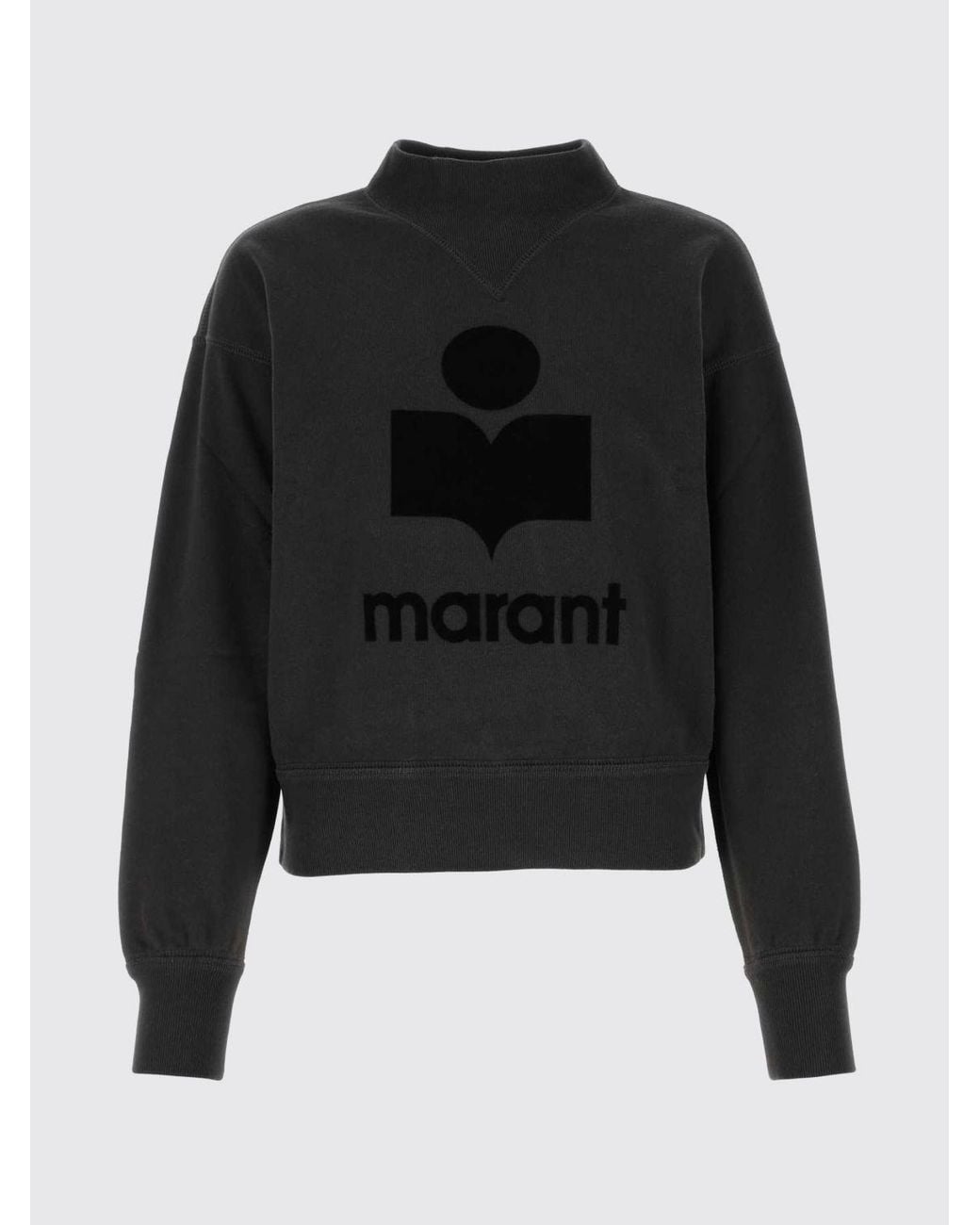 Isabel Marant Blue Moby Cotton Logo Sweatshirt