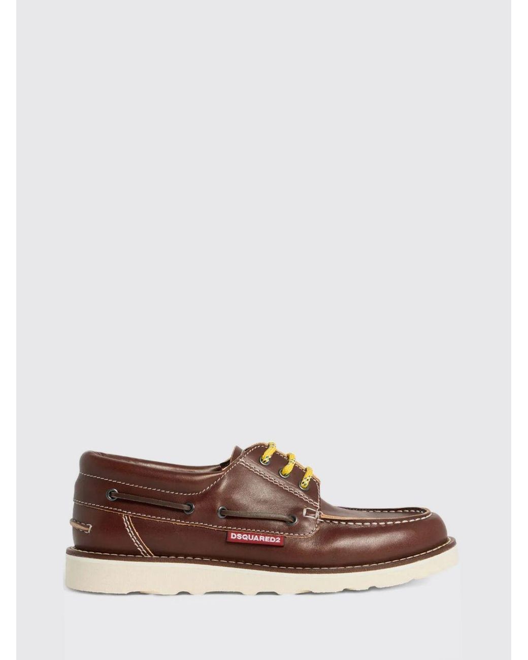 DSquared² Leder Bootsschuhe in Brown für Herren
