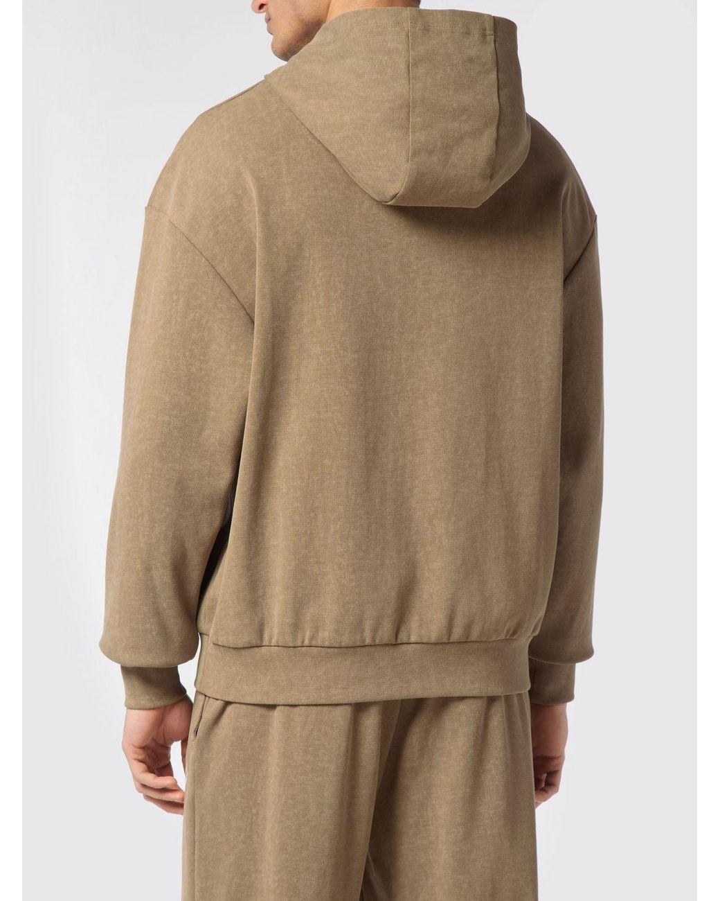 Philipp Plein Natural Cotton Hooded Sweatshirt With Logo for men