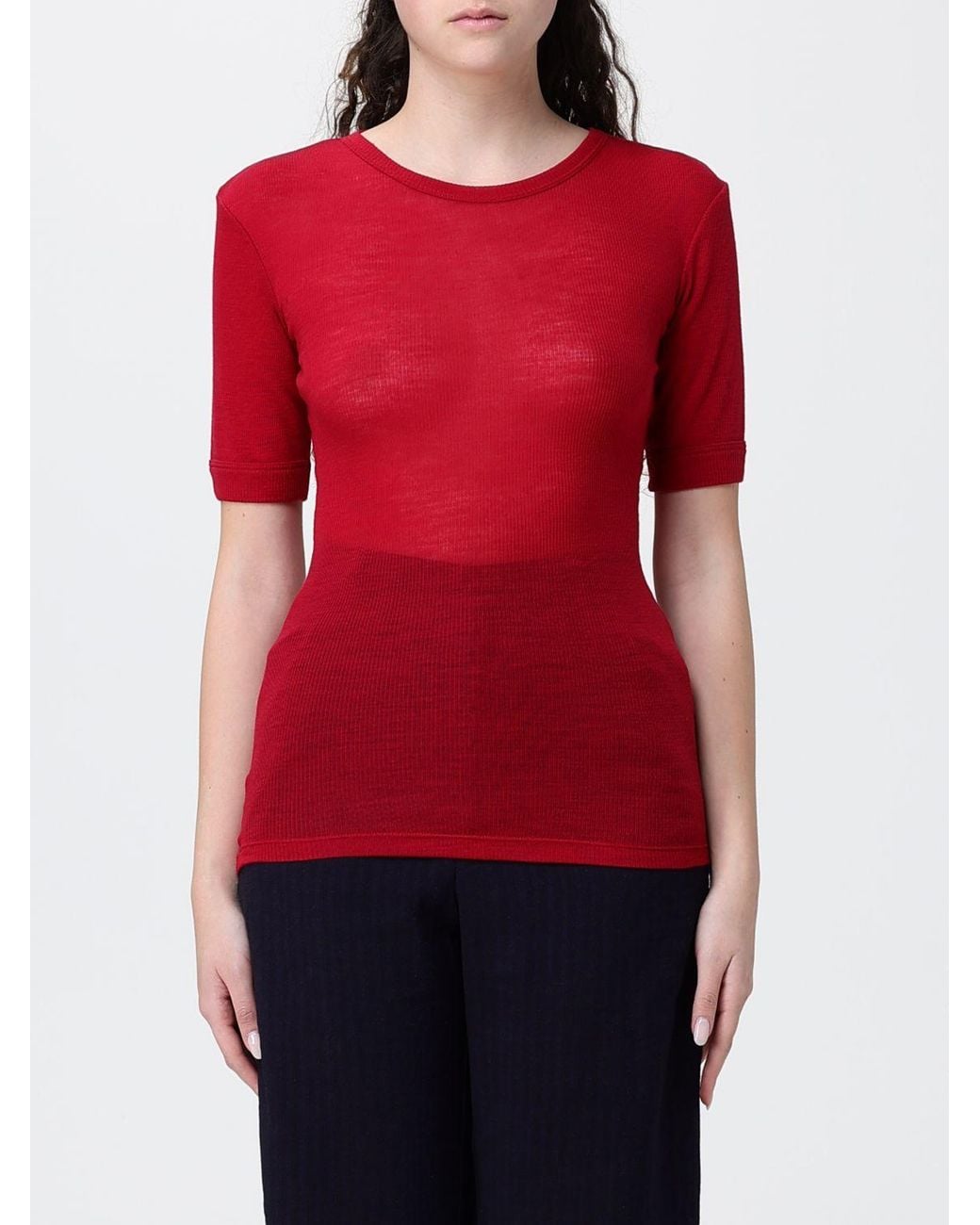 Versace Red Wool Sweater