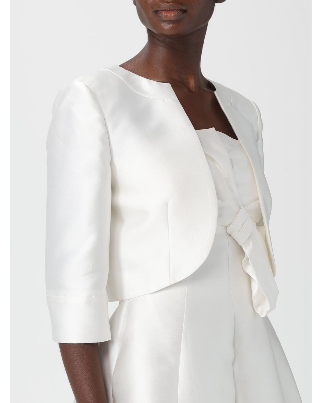 Alberta Ferretti White Blazer