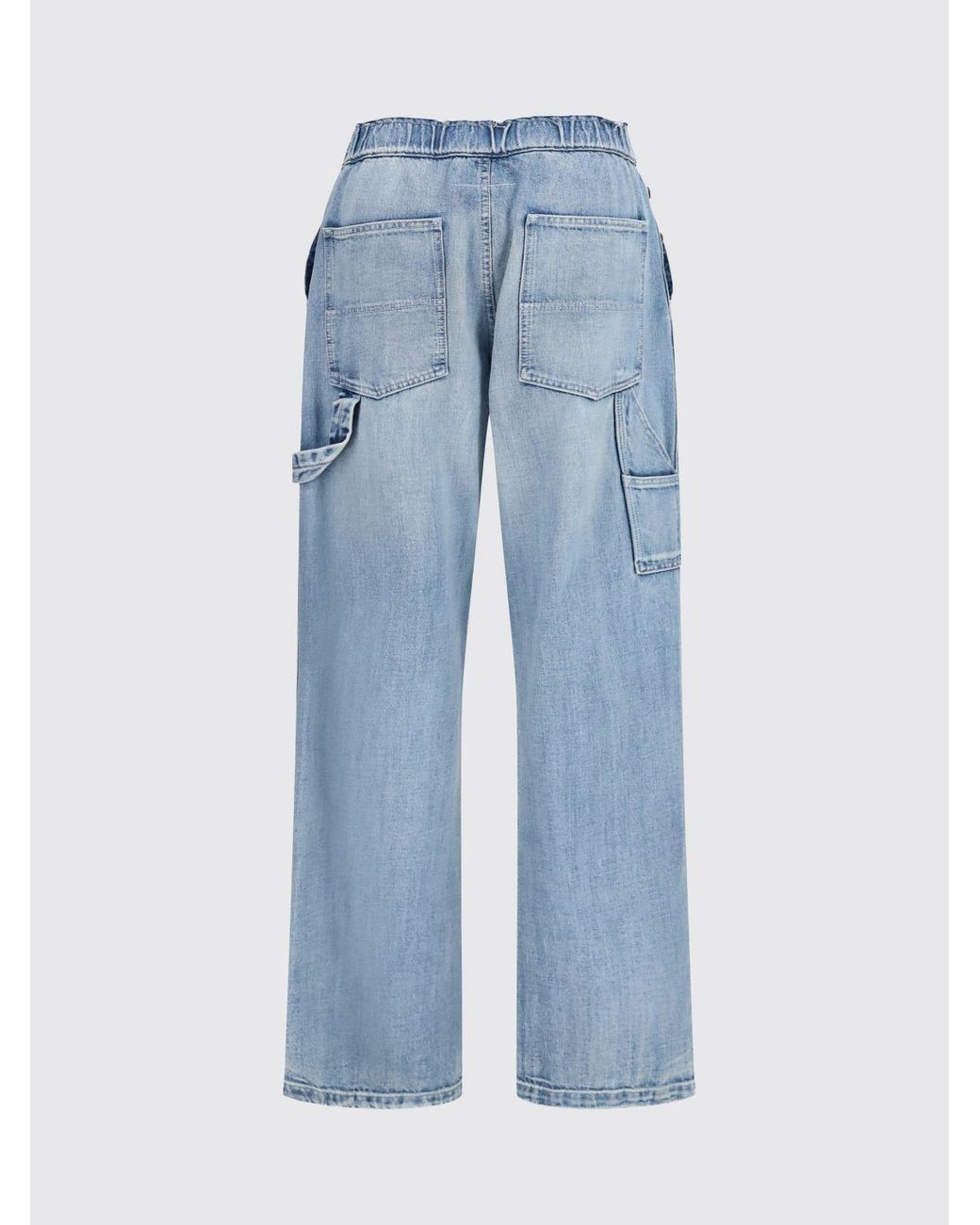 MM6 by Maison Margiela Blue High-Waisted Wide Leg Jeans
