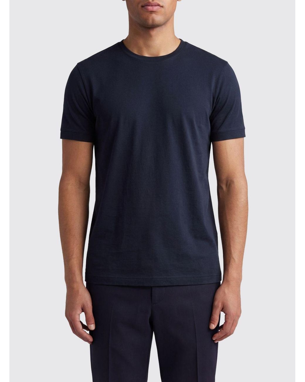 Giorgio Armani Blue Viscose T-Shirt for men
