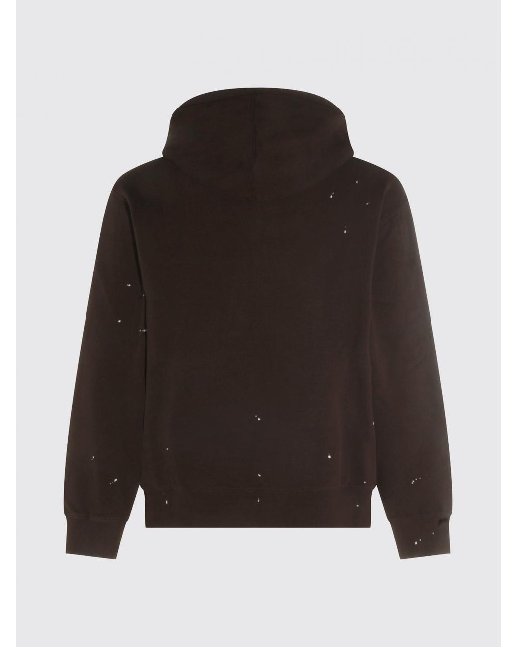 Carhartt Brown Cotton Zip-Up Hoodie With Contrast Logo for men