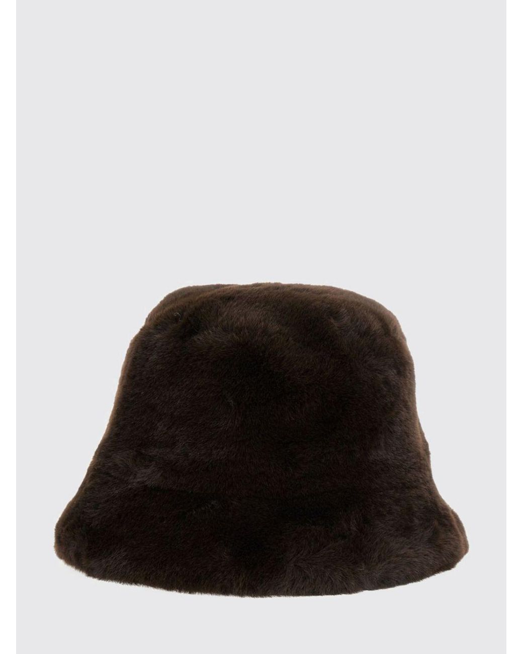 Apparis Black Recycled Faux Fur Bucket Hat