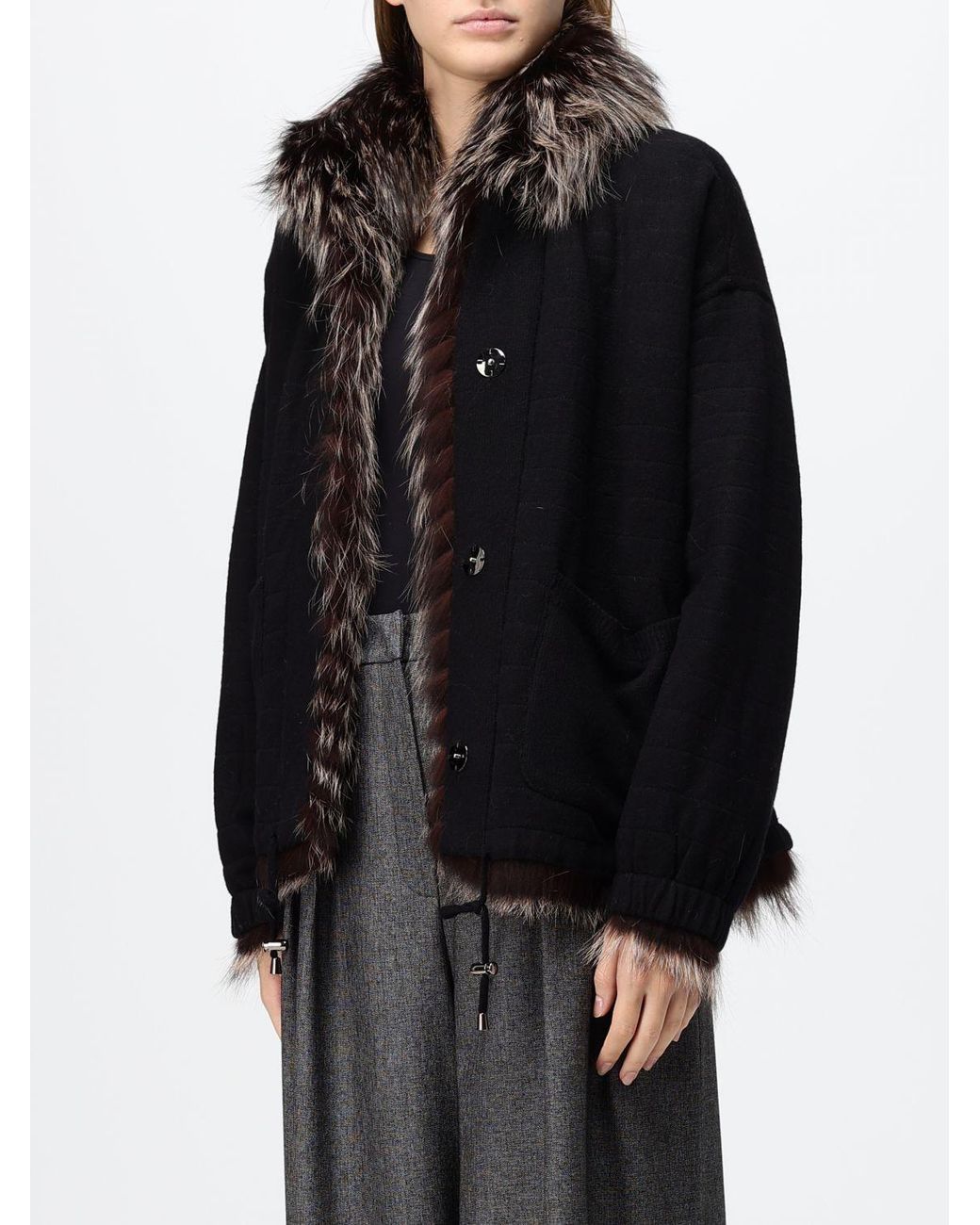 Simonetta Ravizza Black Giap Reversible Short Jacket