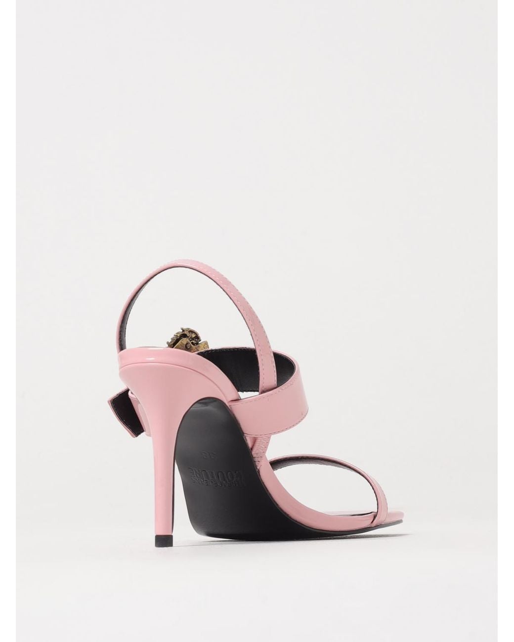 Versace Jeans Couture Pink Heeled Sandals