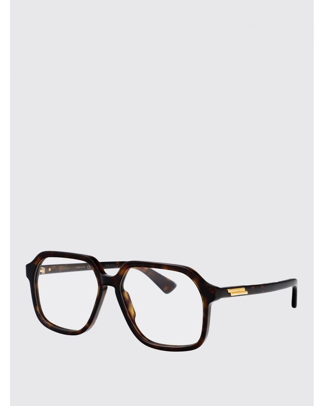 Bottega Veneta Brown Acetate Optical Glasses for men
