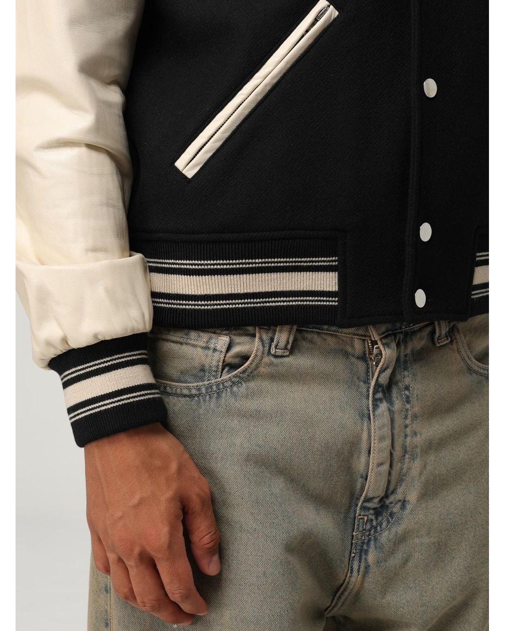 Amiri Black Bomber Jacket for men