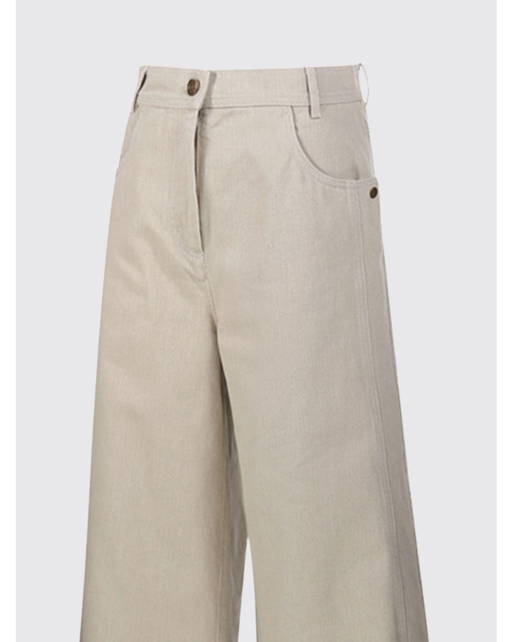Max Mara Pink High-Waisted Wide Leg Jeans