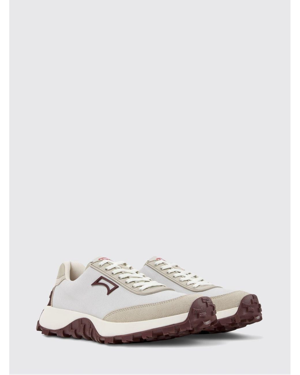 Camper White Drift Trail Recycled Polyester And Leather Sneakers