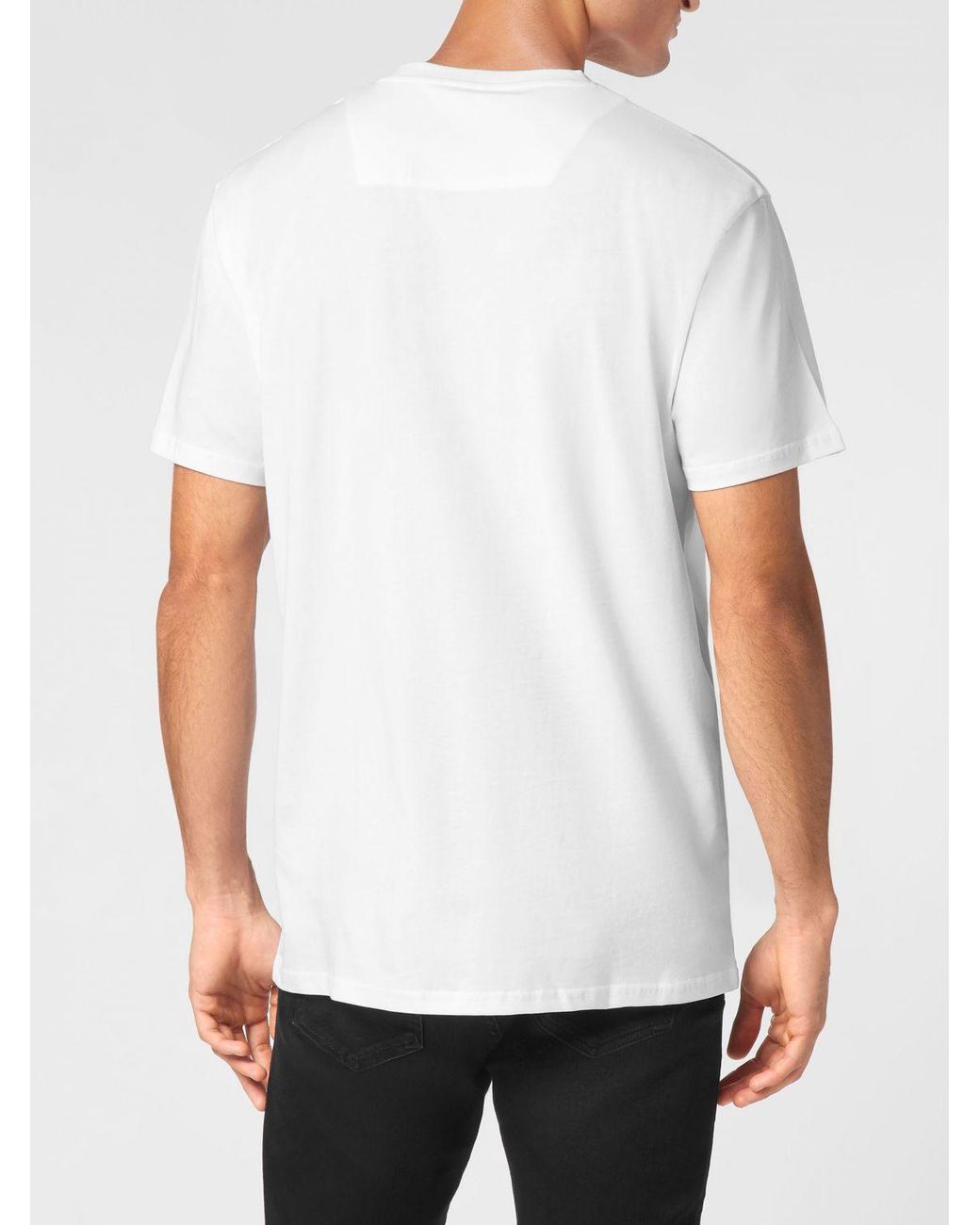 Philipp Plein White Crew Neck T-Shirt for men