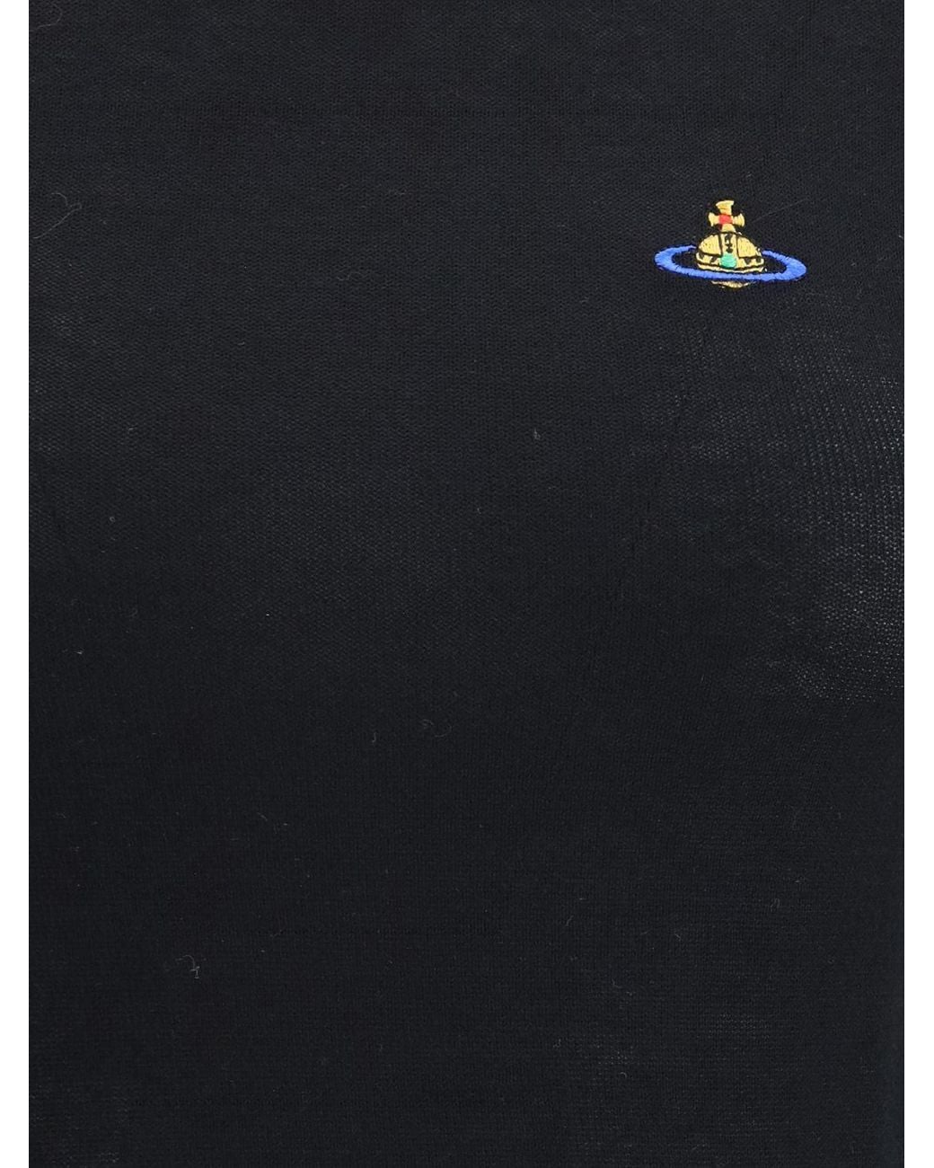 Vivienne Westwood Black Orb Logo Cotton T-Shirts