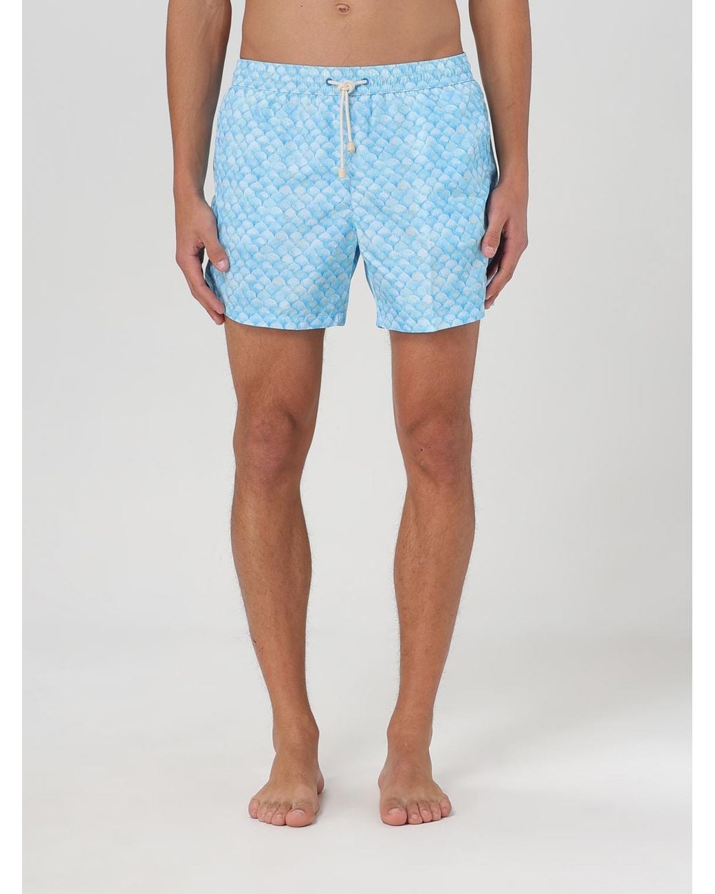 Kampos Blue Patterned Swimsuit for men