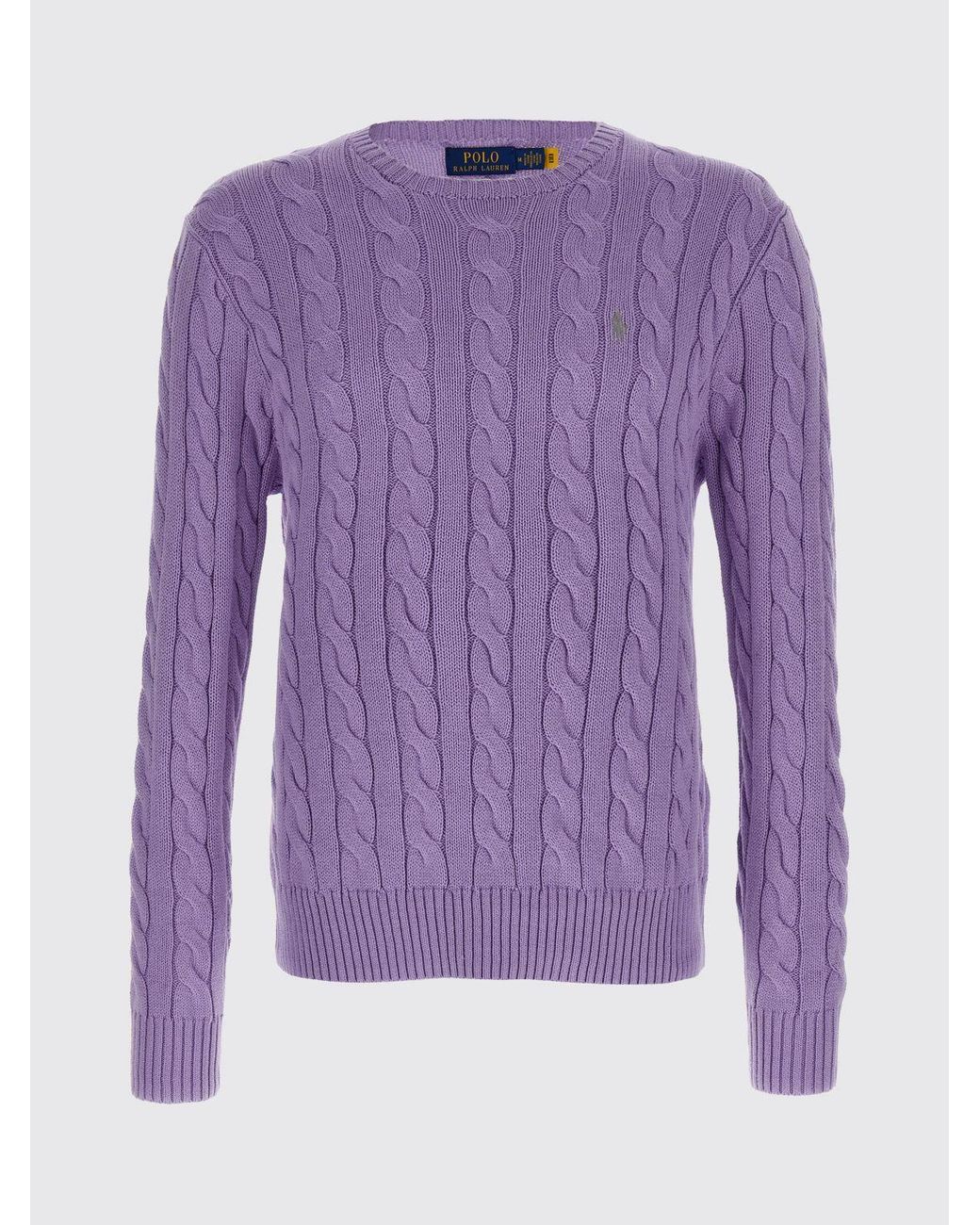 Polo Ralph Lauren Purple Cotton Tricot Crewneck Pullover for men